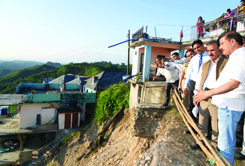 Himachal CM visits flood-affected Sujanpur, inspects relief work