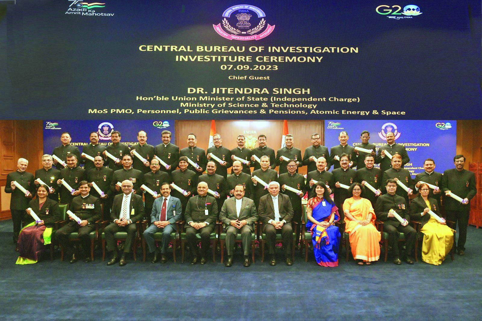 35 CBI officers receive police medals from Union minister Jitendra Singh