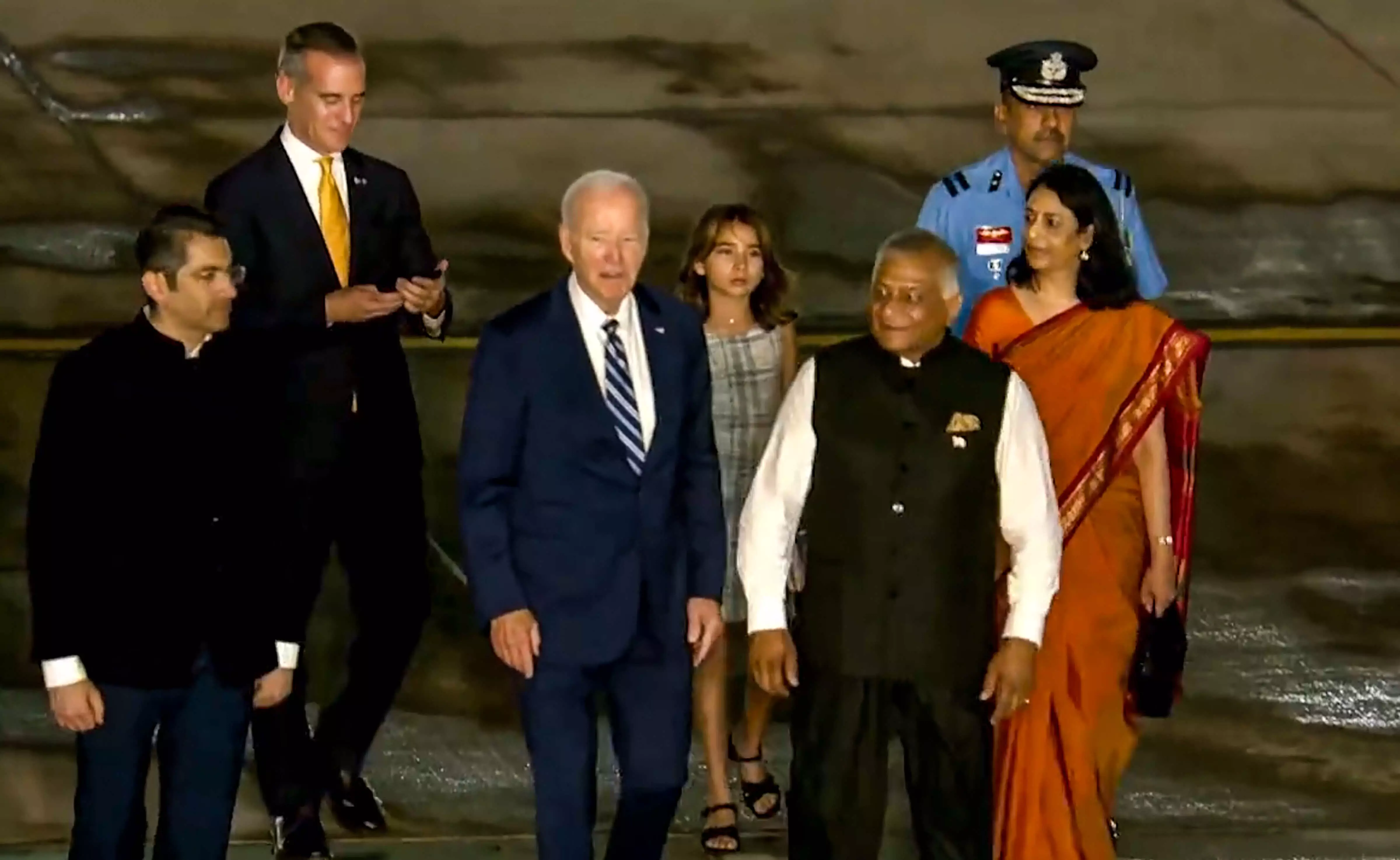 US President Joe Biden arrives in New Delhi to attend G20 Summit