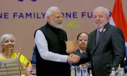 PM Modi hands over G20 ceremonial gavel to Brazilian president PM Modi hands over G20 ceremonial gavel to Brazilian president