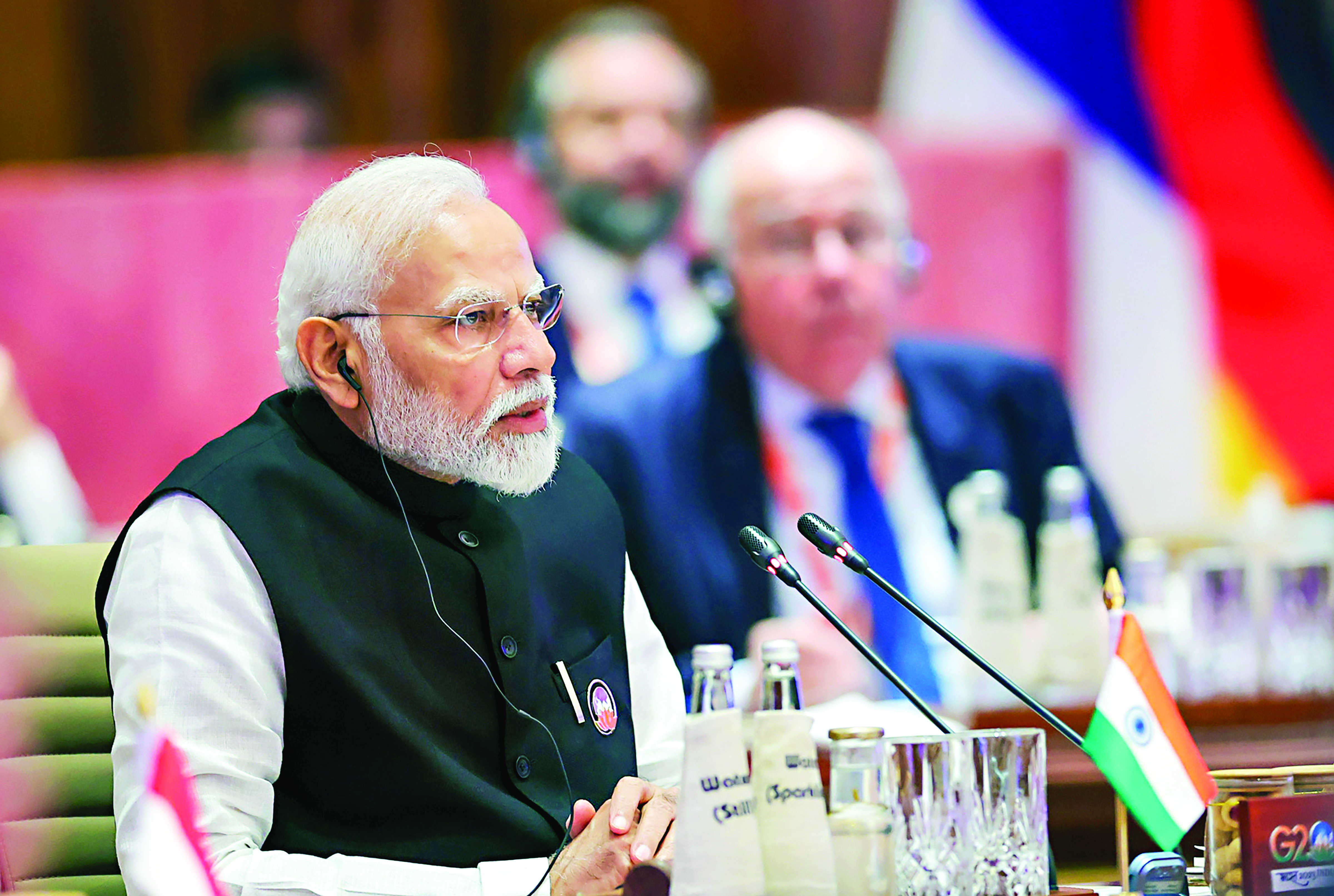 PM Modi visits Bharat Mandapam’s media centre PM Modi visits Bharat Mandapam’s media centre