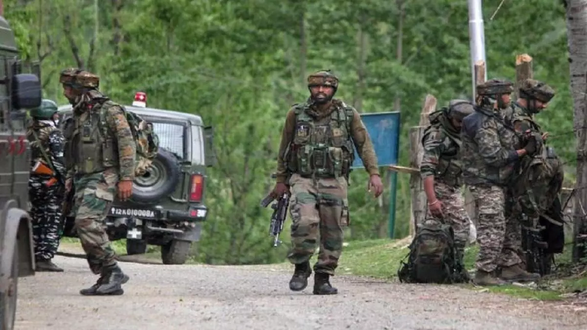Residents rushed to the houses of Army officers killed in encounter with terrorists in Jammu & Kashmir