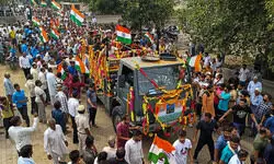 6-year-old son bids adieu to Col Singh with Jai Hind; Major Dhonchak cremated at native village