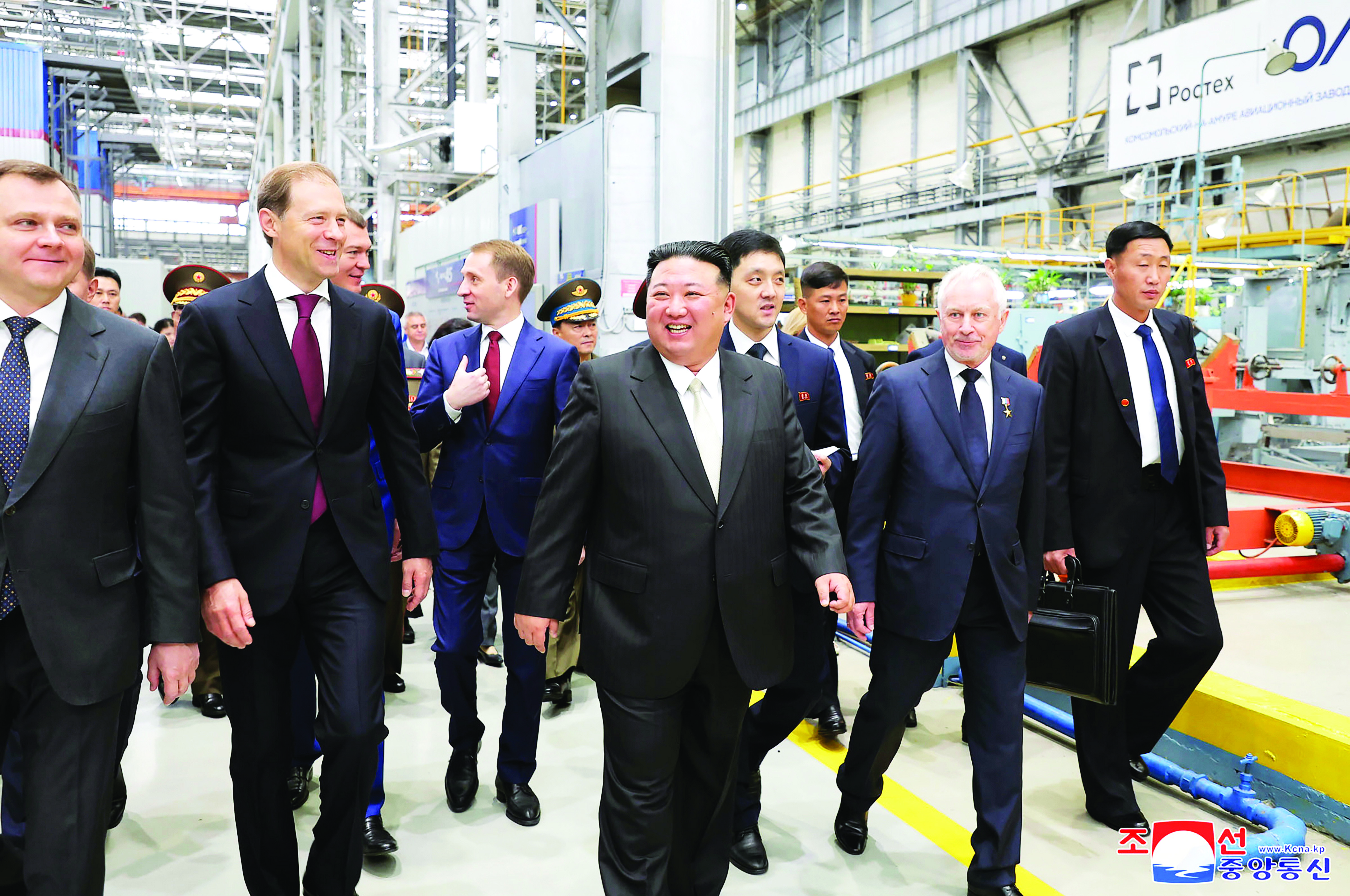 Kim Jong Un inspects Russian bombers, warship on Far East visit