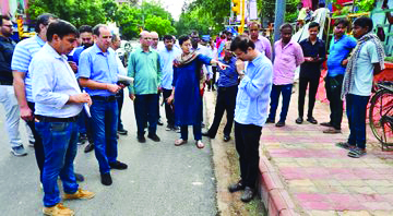 PWD minister Atishi inspects roads as part of makeover efforts