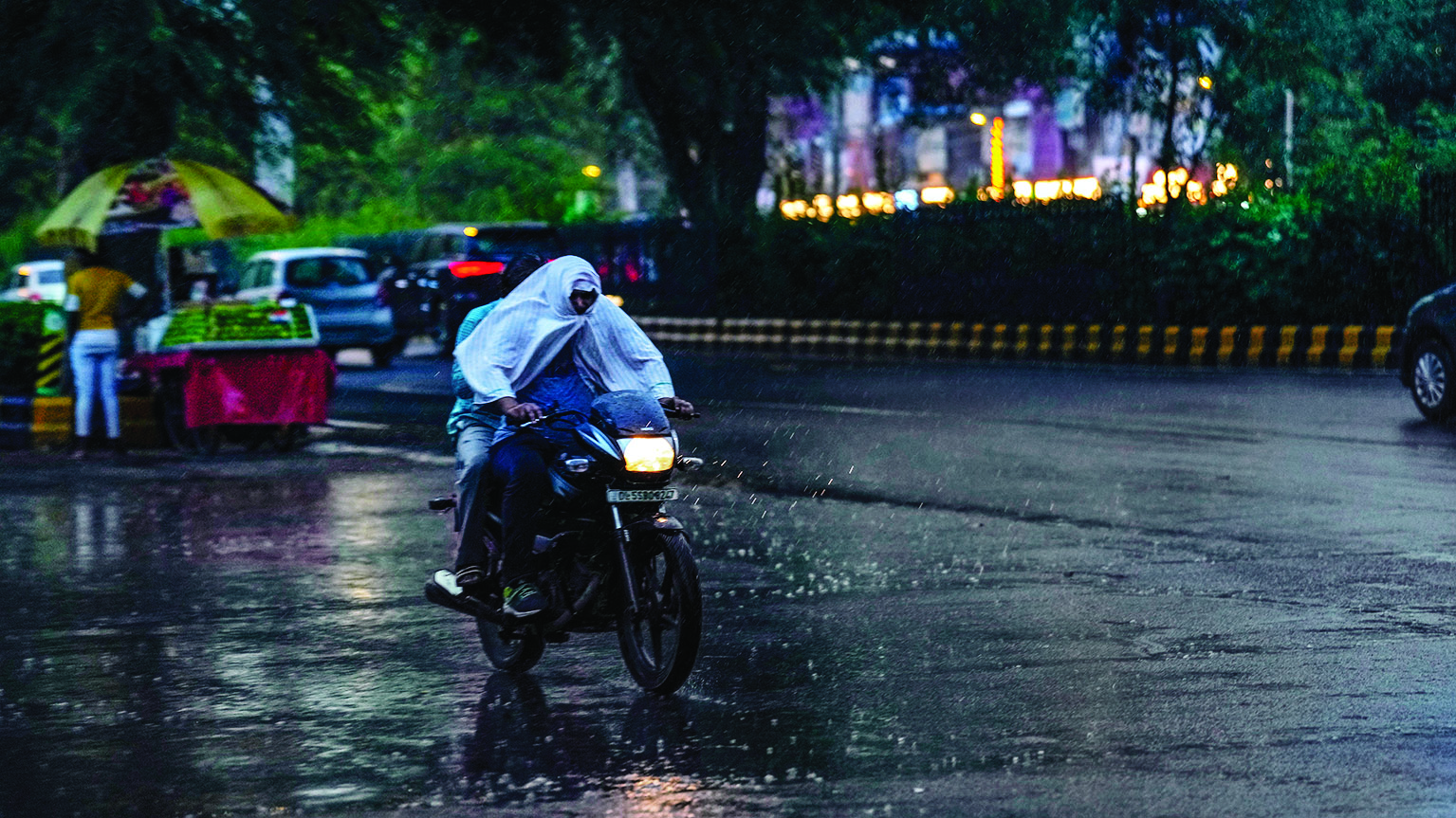 Light rain in parts of city