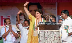 People being misled in name of caste, religion so that they dont ask basic questions: Priyanka at Chhattisgarh rally People being misled in name of caste, religion so that they dont ask basic questions: Priyanka at Chhattisgarh rally