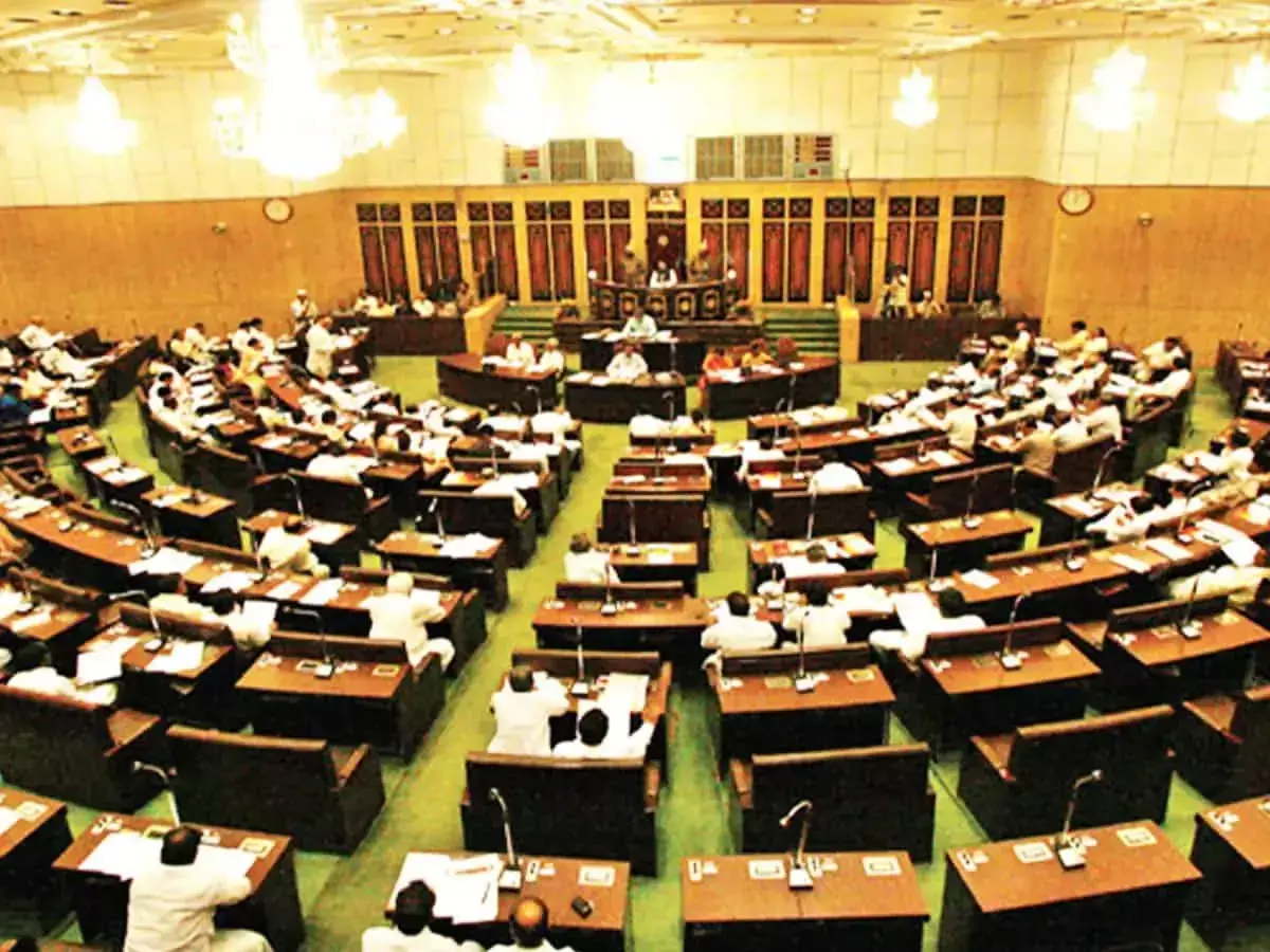 Andhra Assembly Speaker suspends slogan shouting TDP members from House for a day