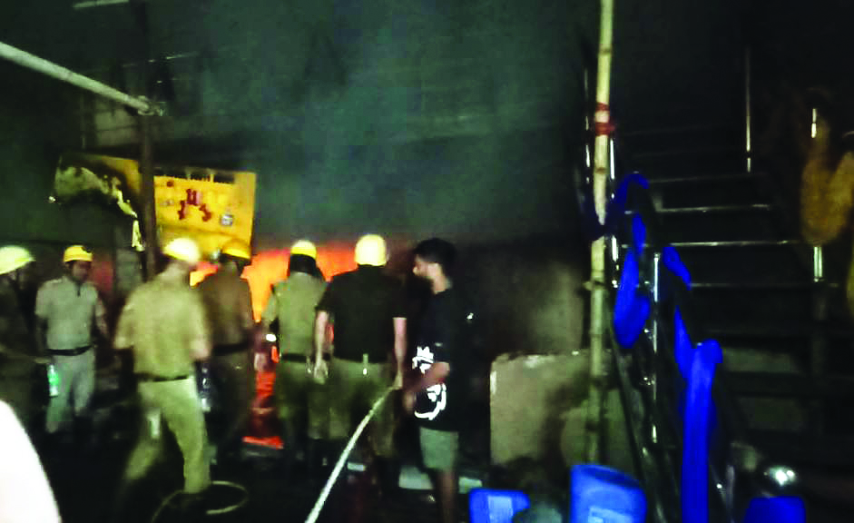Fire breaks out in a furniture shop   in Siliguri