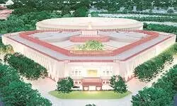 New Parliament buildings architecture killed democracy, conversations claims Congress New Parliament buildings architecture killed democracy, conversations claims Congress