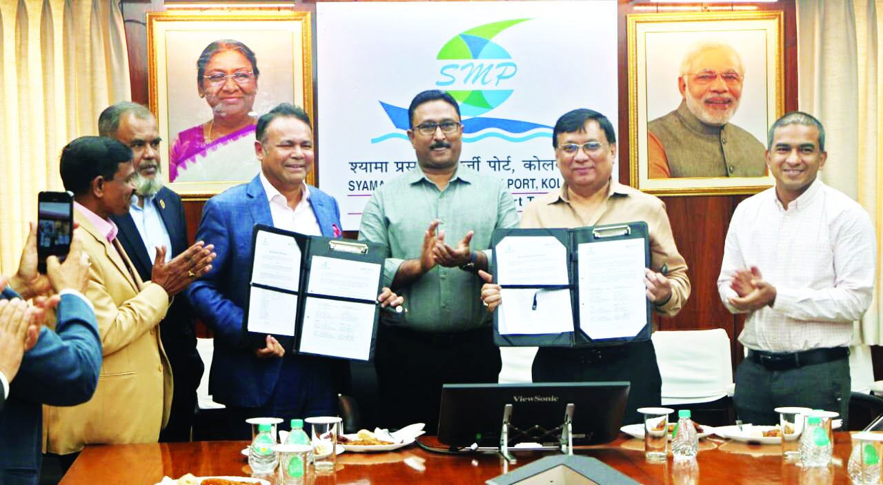 Kolkata Port, Bangladesh co. sign MoU for better connectivity with Northeast India Kolkata Port, Bangladesh co. sign MoU for better connectivity with Northeast India