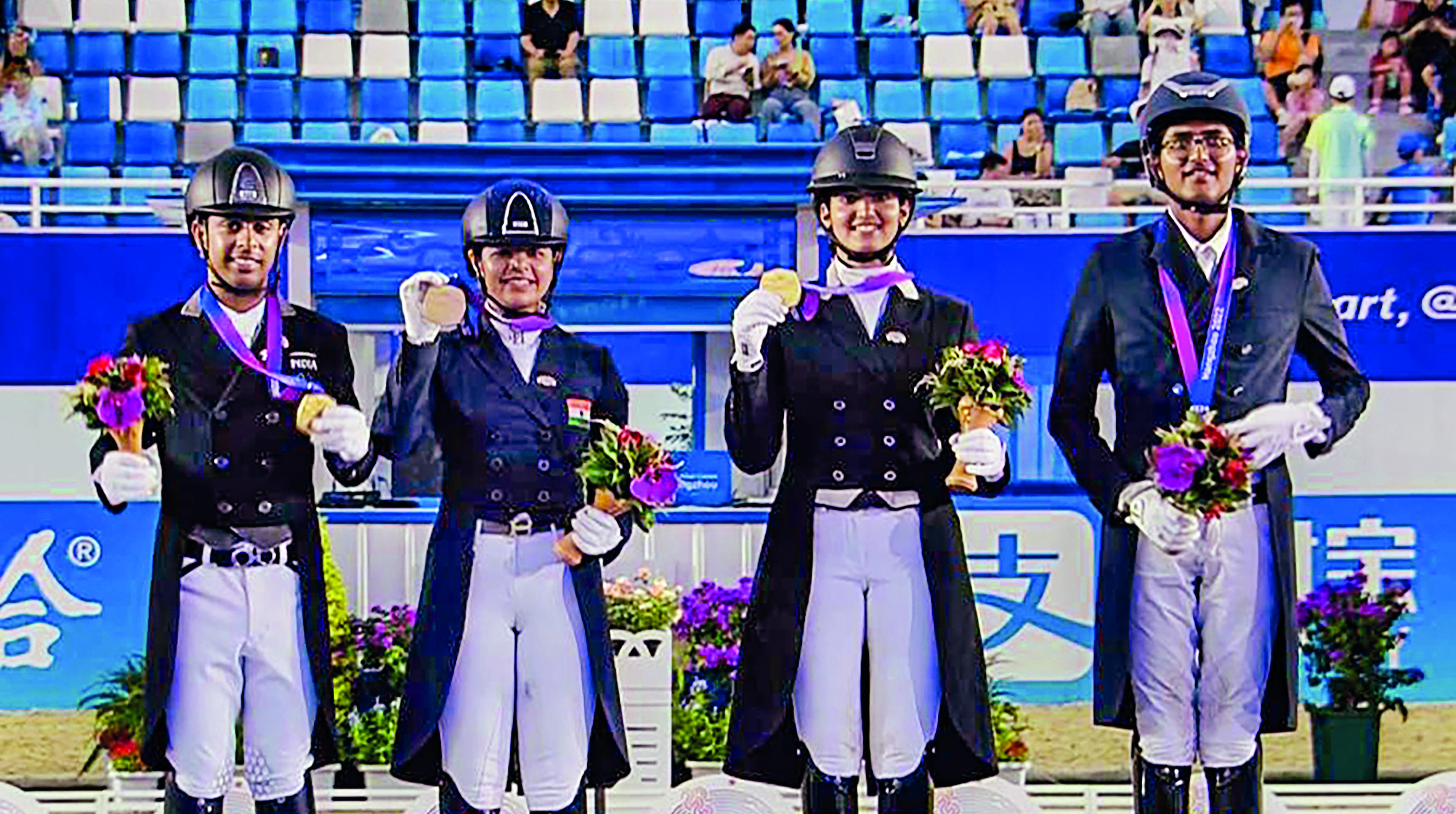 Asian Games: Indian dressage team wins country’s first equestrian gold after 41 years