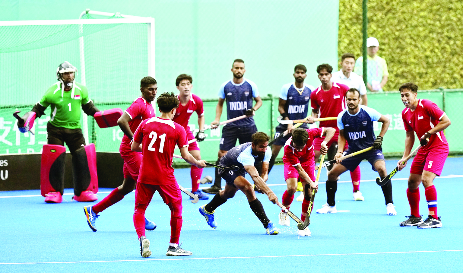 Goal-fest continues for India in men’s hockey, maul Singapore 16-1