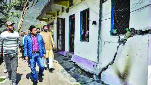 65 % houses in Joshimath impacted by land subsidence: Government report 65 % houses in Joshimath impacted by land subsidence: Government report
