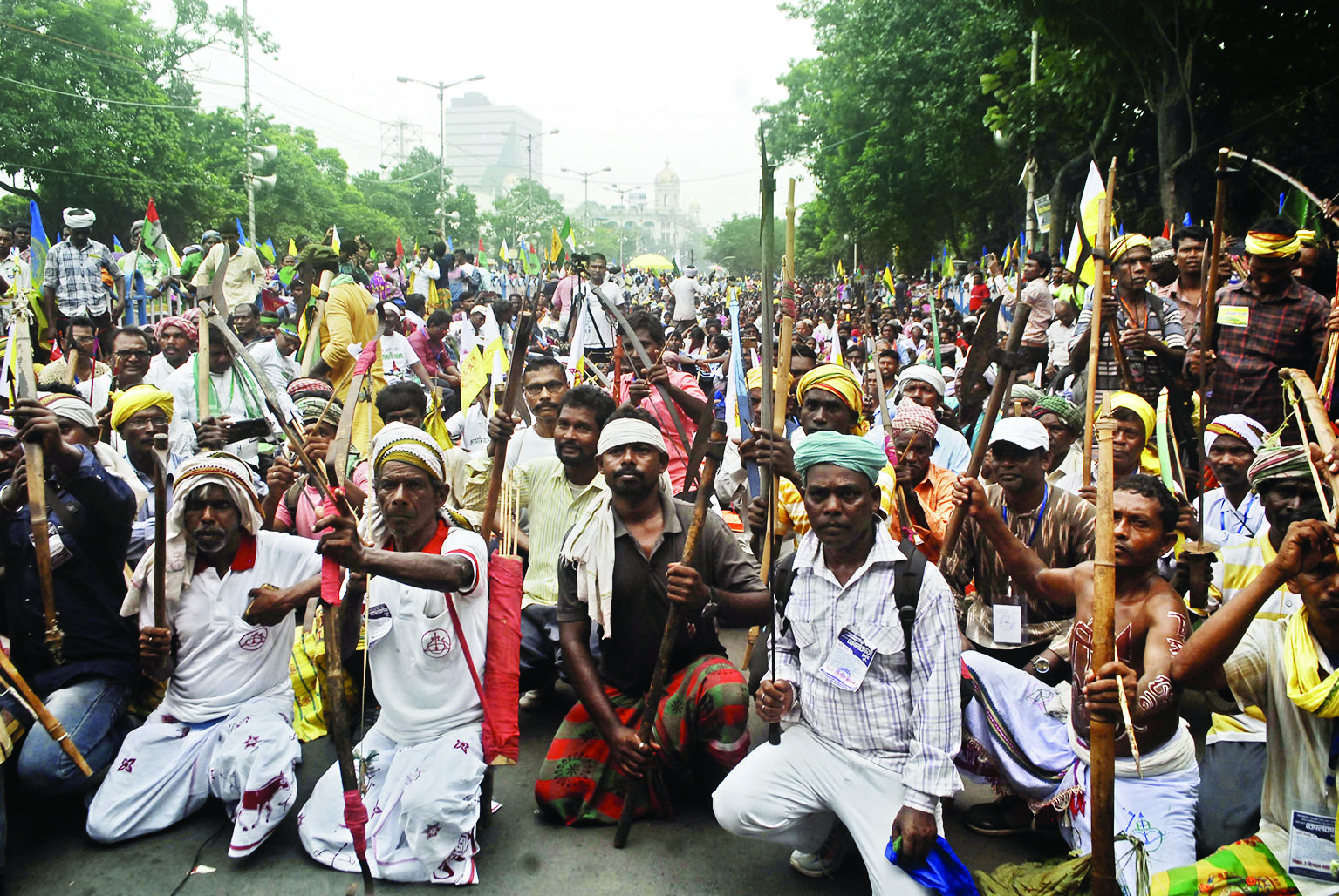 Schedule Tribes rally in city throw traffic out of gear