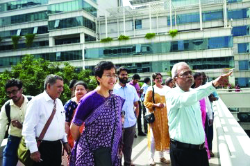 Minister Atishi visits IIT Madras research park