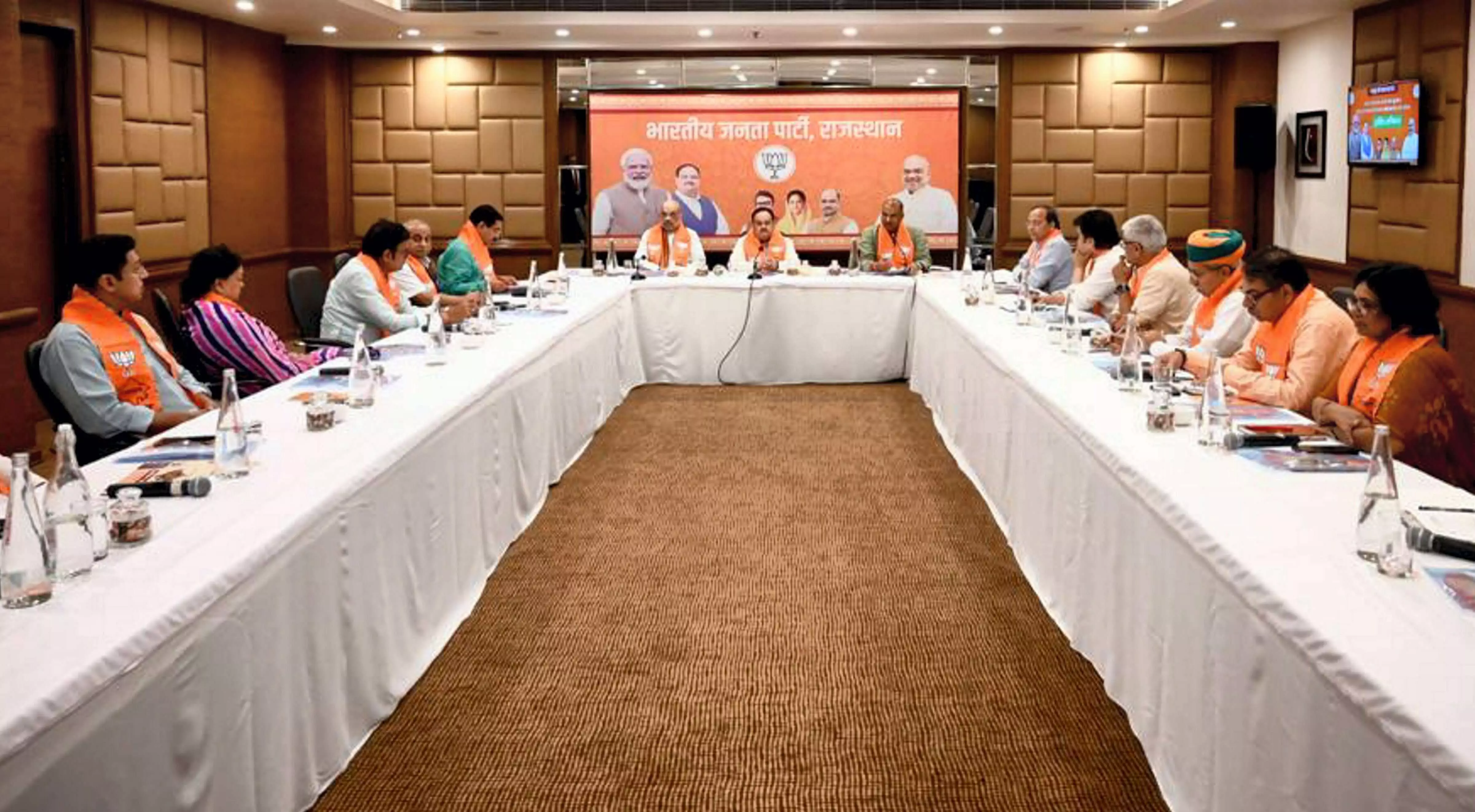 BJP top brass meets at Naddas residence to discuss plans for Rajasthan, Chhattisgarh polls