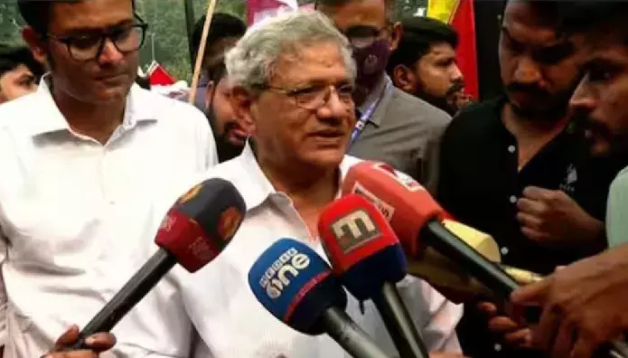 Raids on NewsClick journalists attack on freedom of expression says Sitaram Yechury