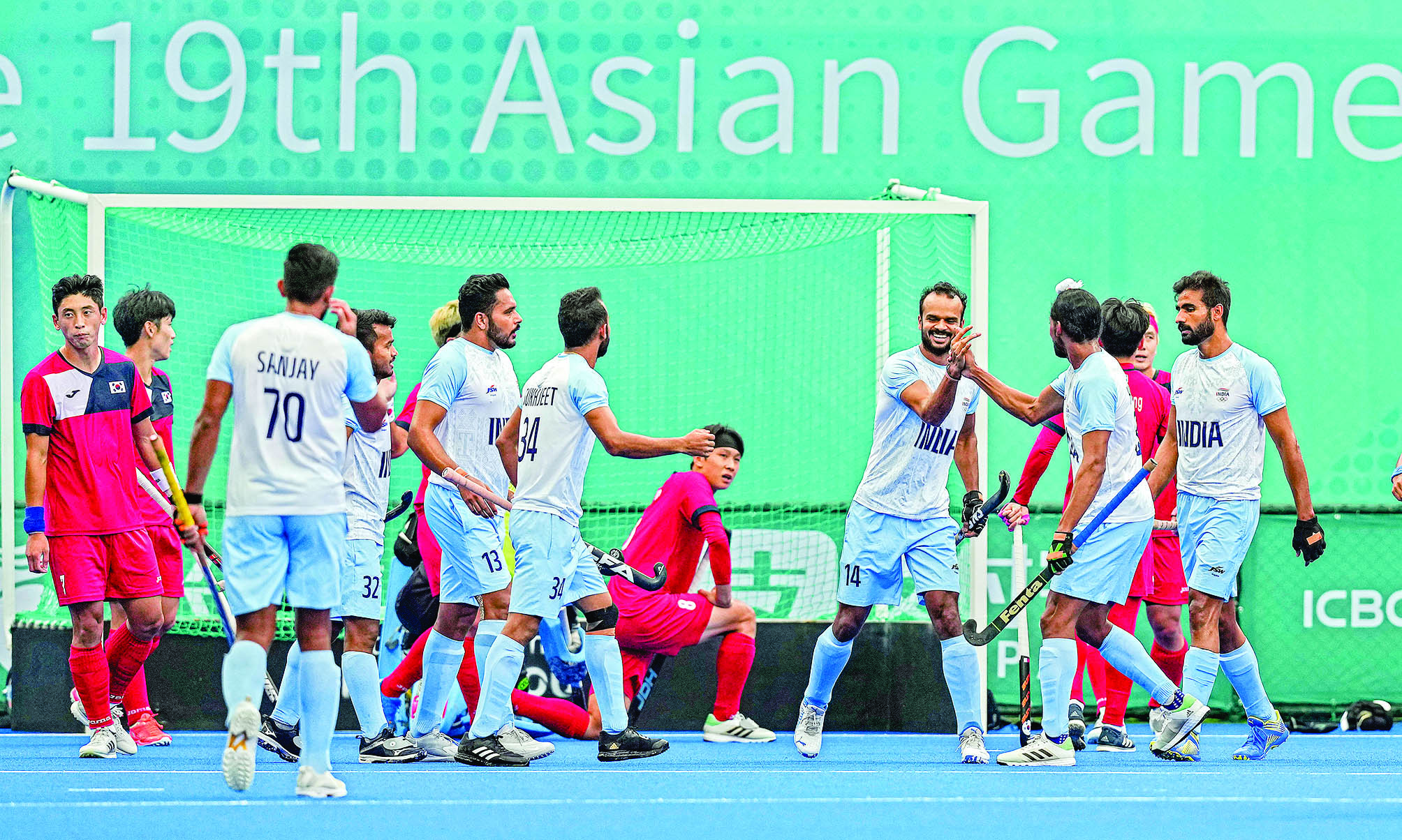 India see off South Korea 5-3, storm into Asian Games final