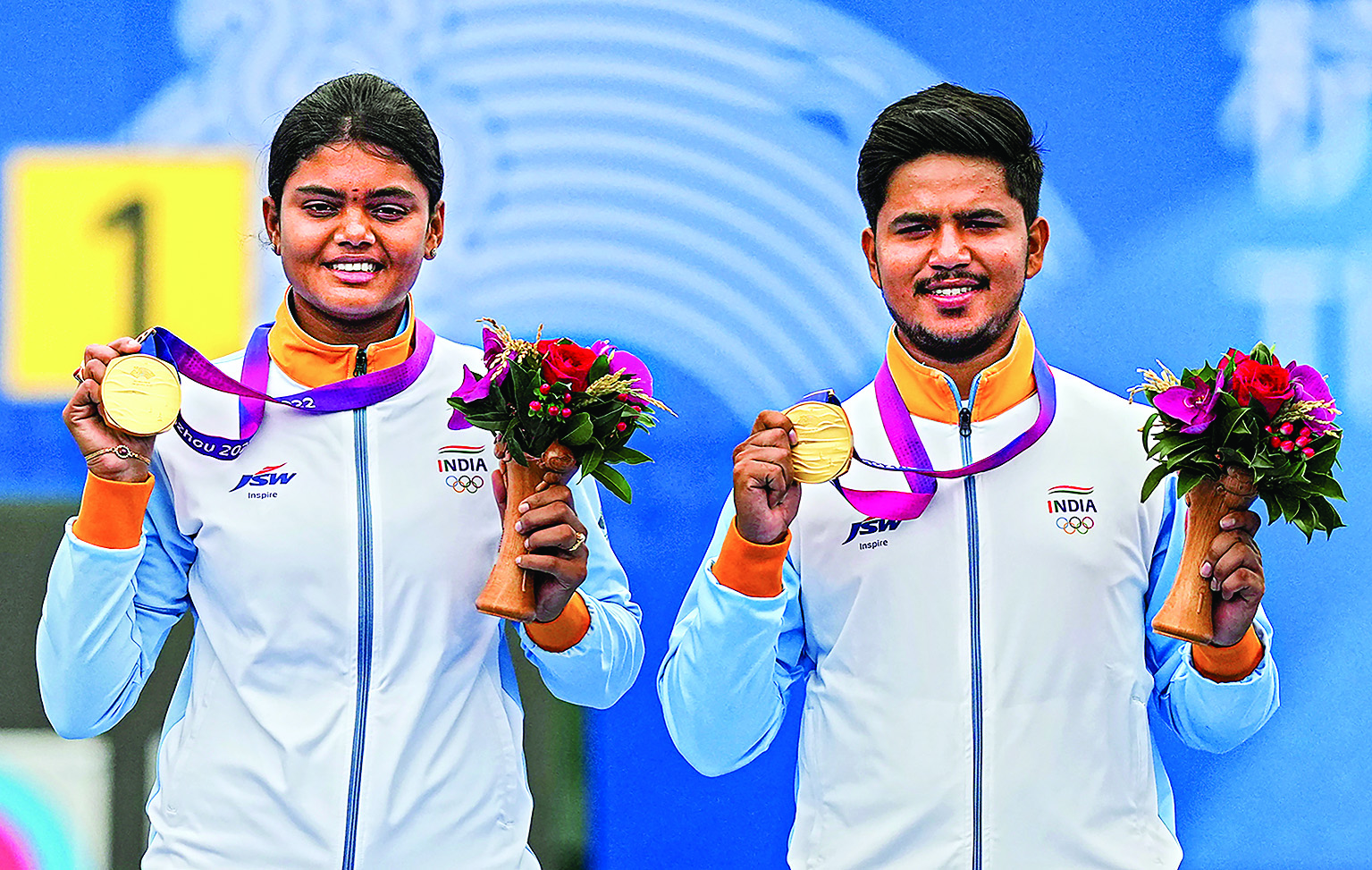 Jyothi-Ojas pair wins archery gold medal, a first for India Jyothi-Ojas pair wins archery gold medal, a first for India