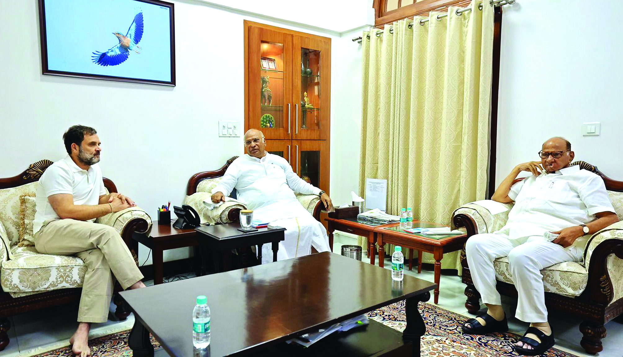 Pawar meets Kharge and Rahul, discusses road ahead for INDIA bloc