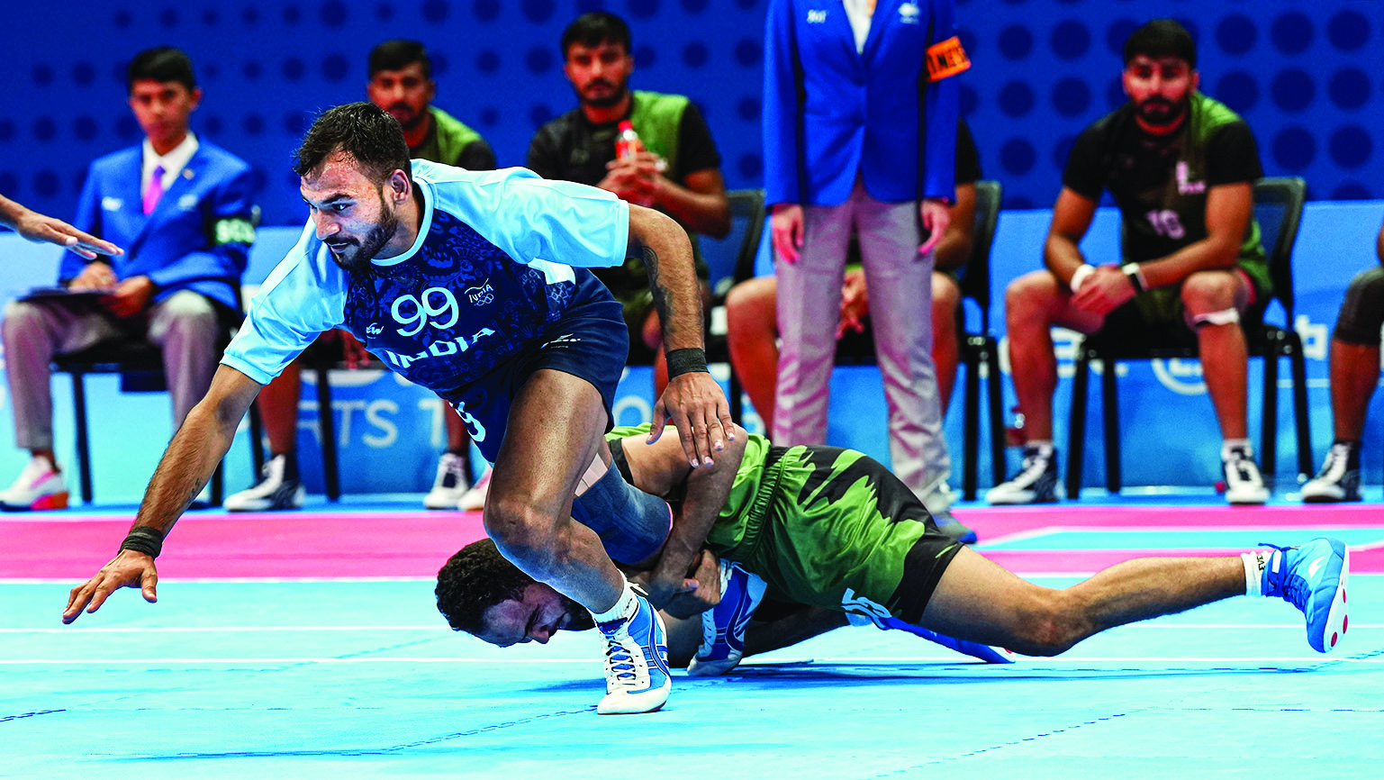 India crush Pakistan to enter kabaddi final at Asian Games India crush Pakistan to enter kabaddi final at Asian Games