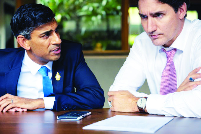 Sunak, Trudeau underscore need for de-escalation of India-Canada row