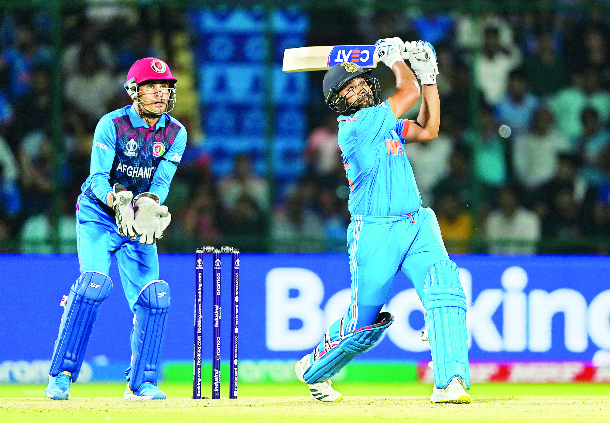 Record breaking Rohit fires India to dominant win over Afghanistan