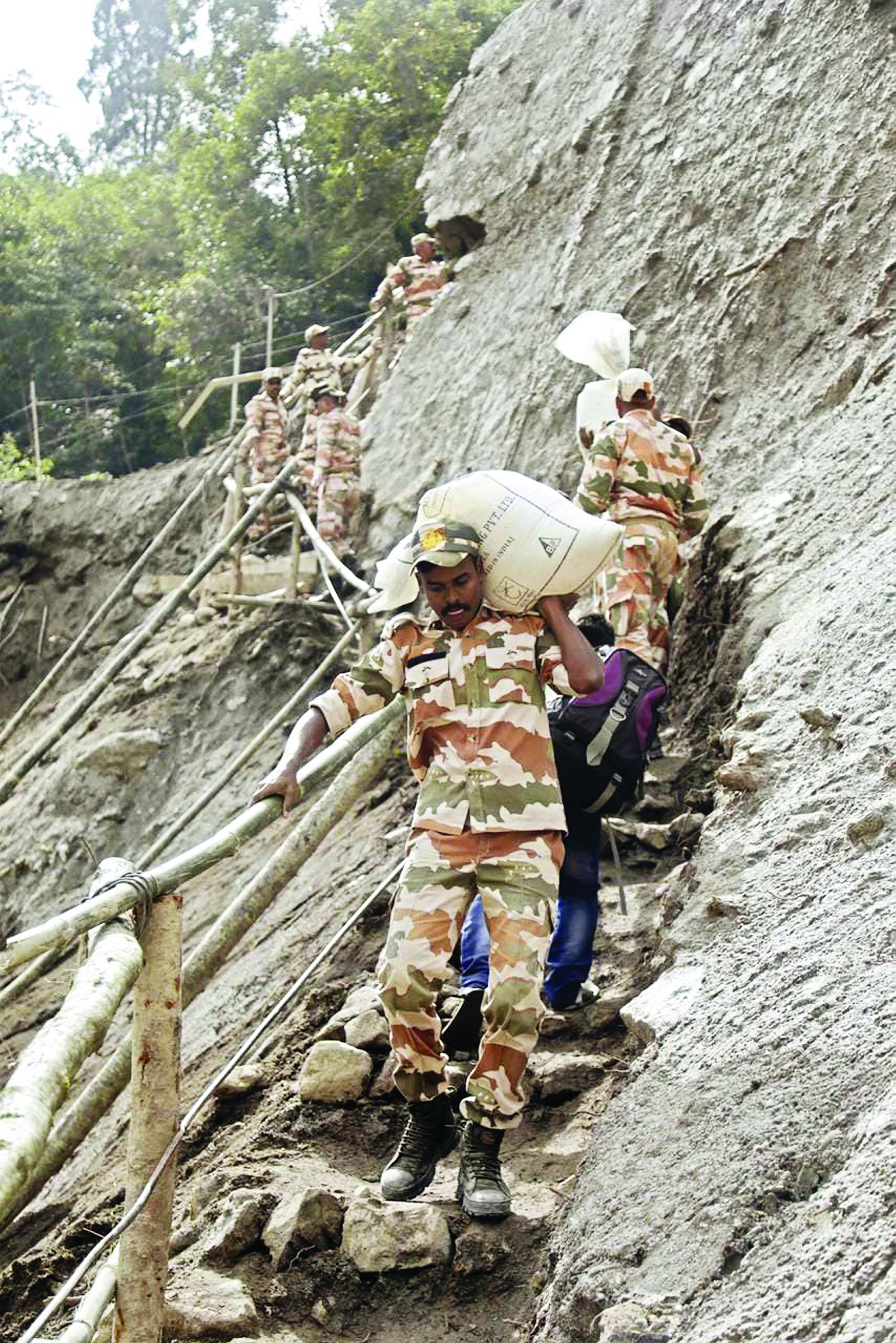Work on to restore connectivity in flood-hit North Sikkim Work on to restore connectivity in flood-hit North Sikkim