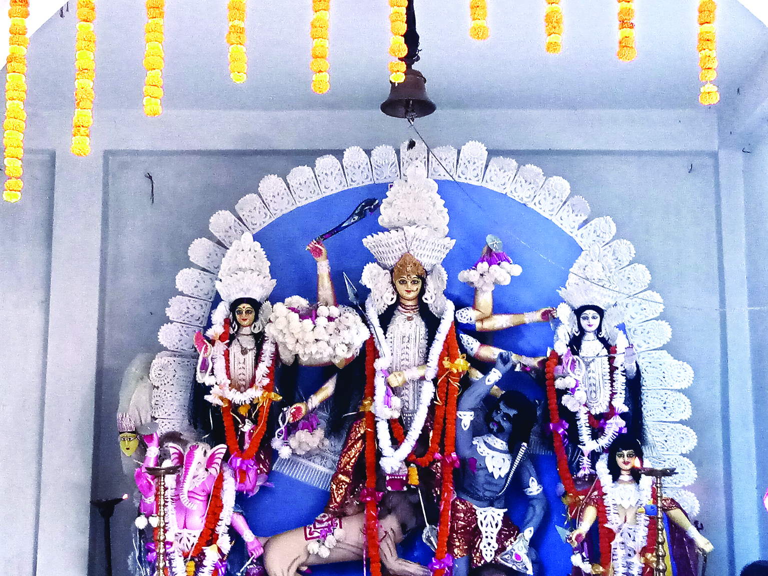 Goddess Durga welcomed with gun fire in ‘Baidul Zamindar Bari’ Goddess Durga welcomed with gun fire in ‘Baidul Zamindar Bari’