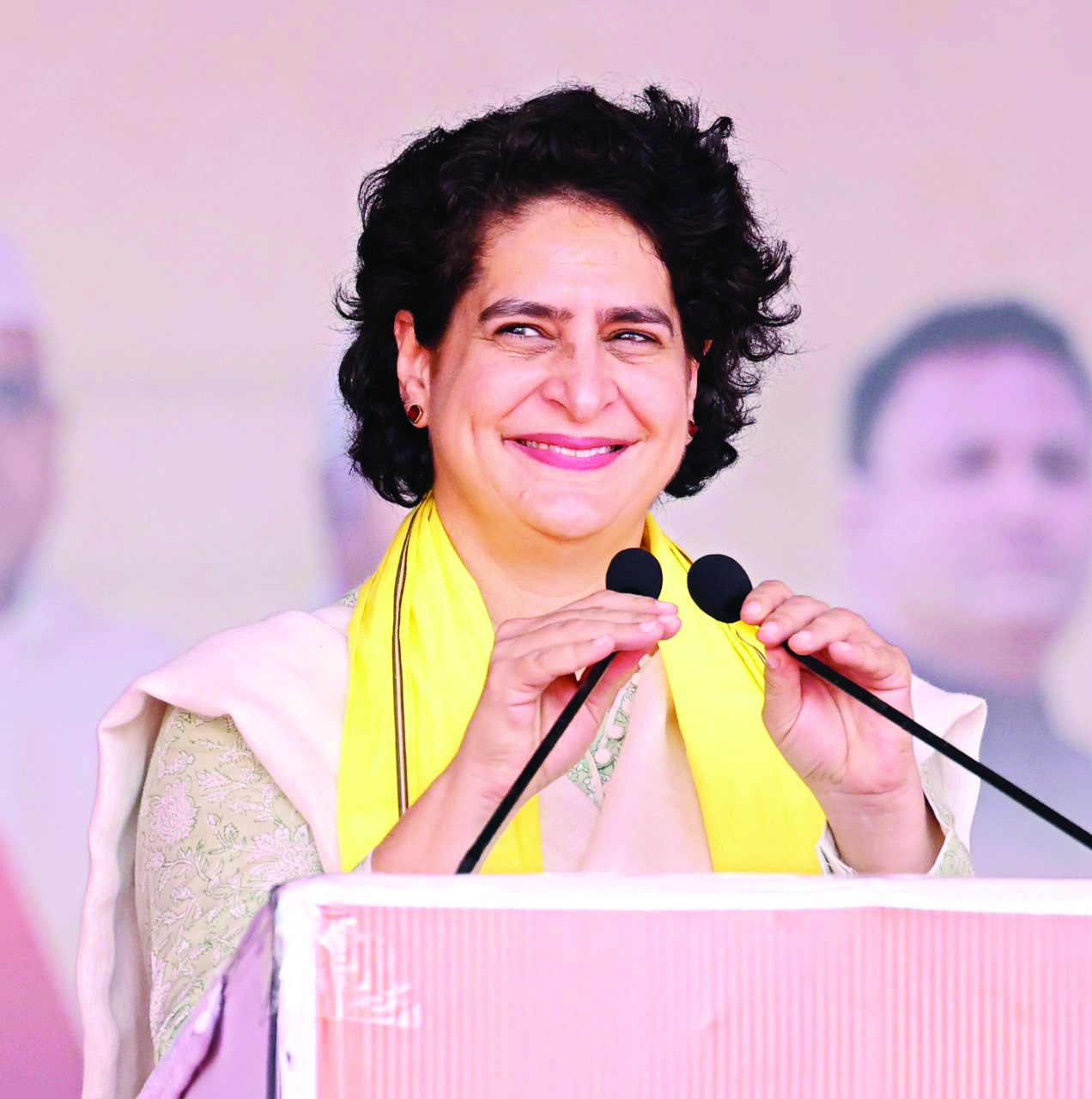 BJP snatched rights given by Congress to people, says Priyanka in poll rally in MP BJP snatched rights given by Congress to people, says Priyanka in poll rally in MP