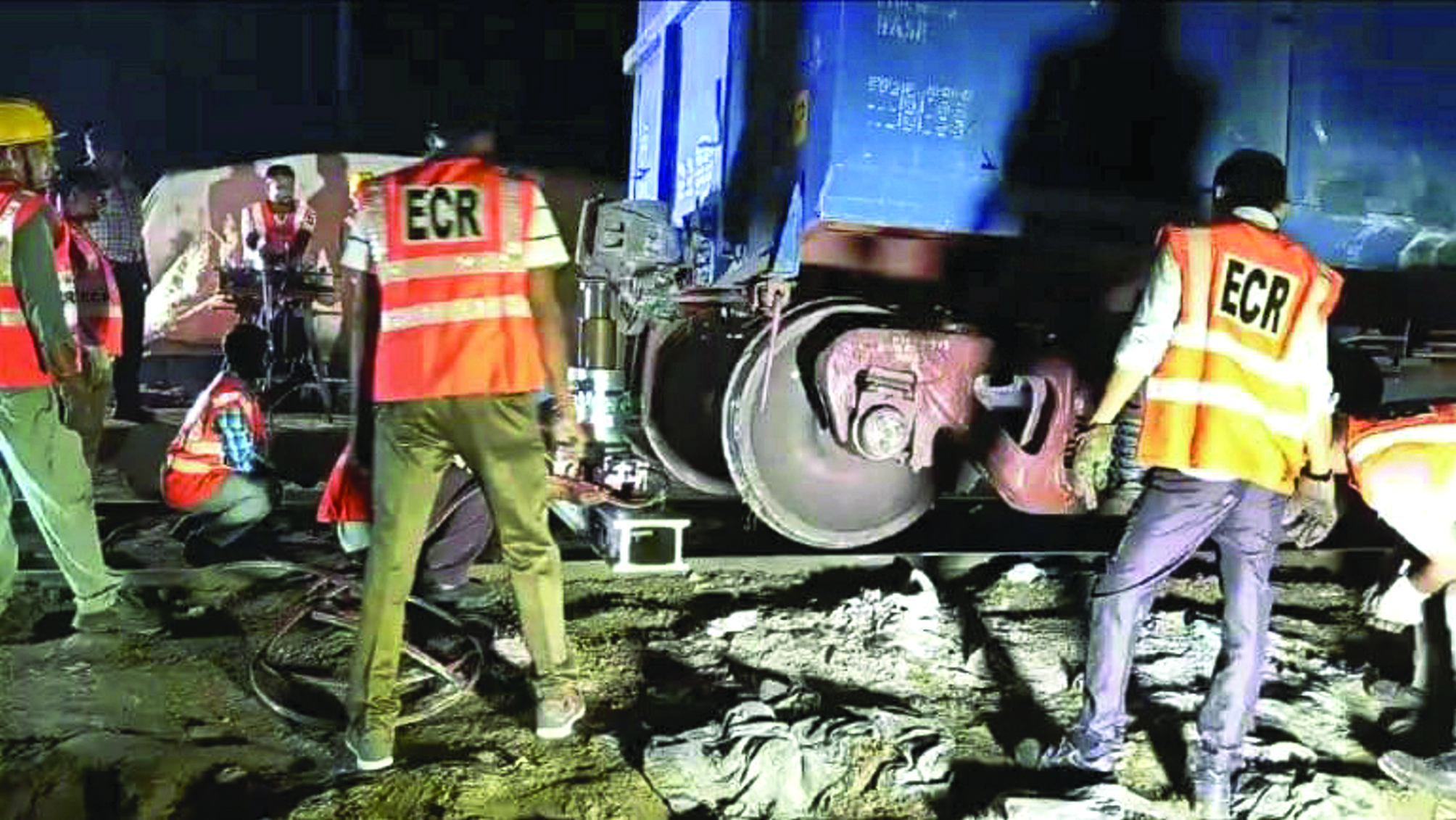 Bihar train derailment: Both up & down lines restored Bihar train derailment: Both up & down lines restored