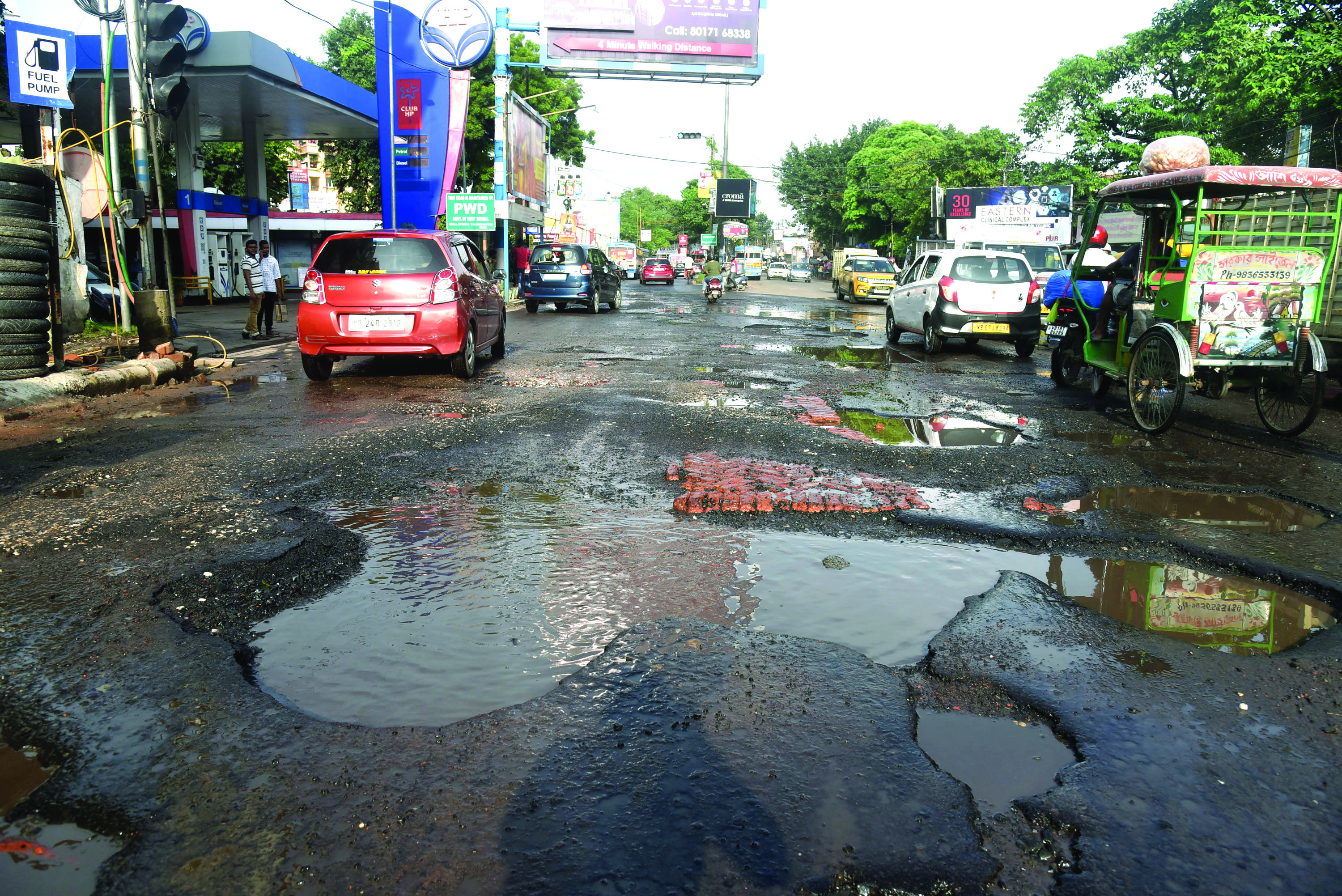 State government agencies repair roads on war footing