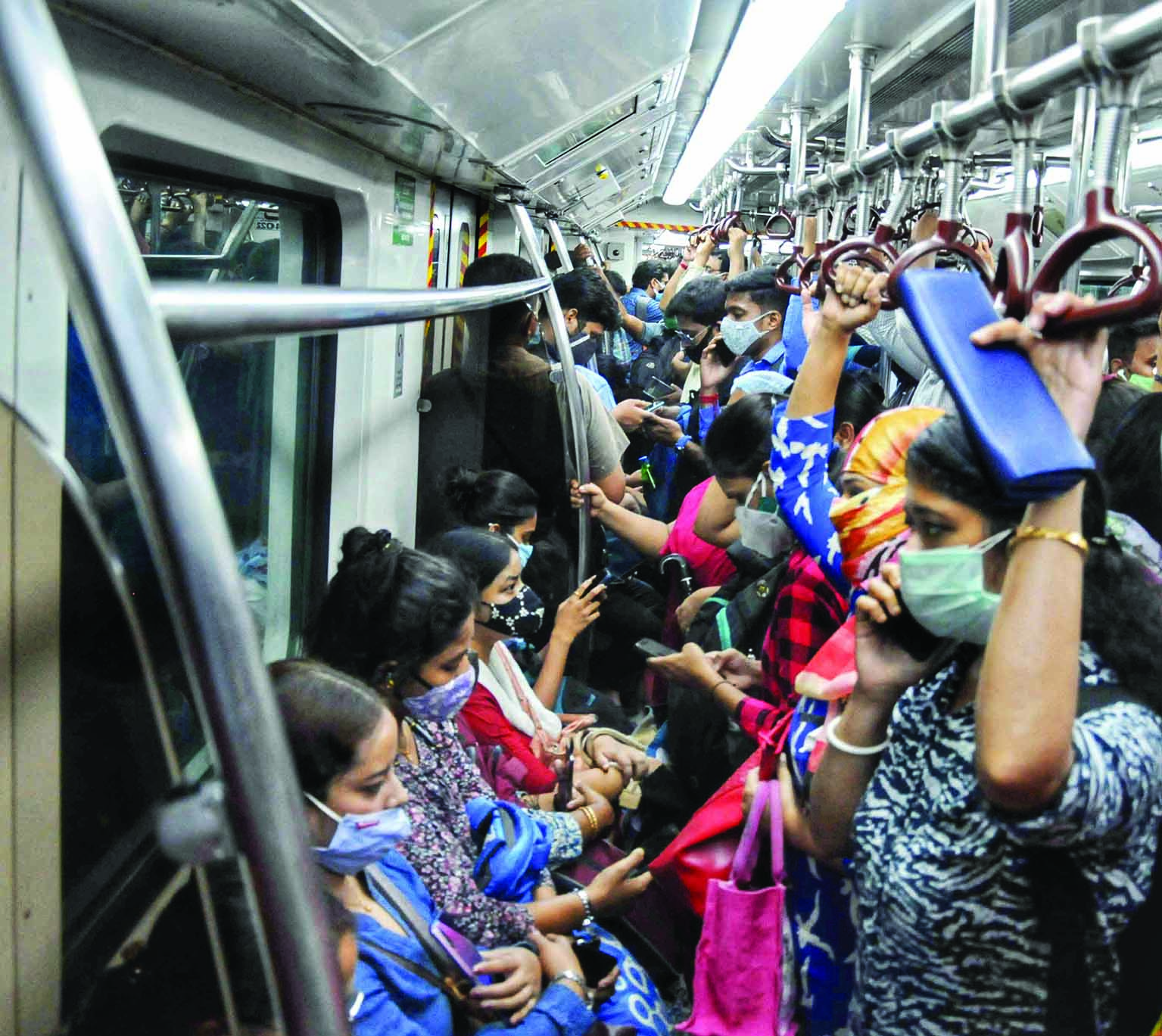 Over 7L footfall recorded in North-South Metro Corridor Over 7L footfall recorded in North-South Metro Corridor