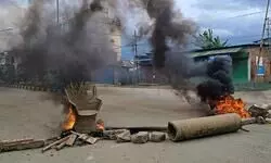 Manipur tribals protest deployment of additional police commandos in border town Moreh