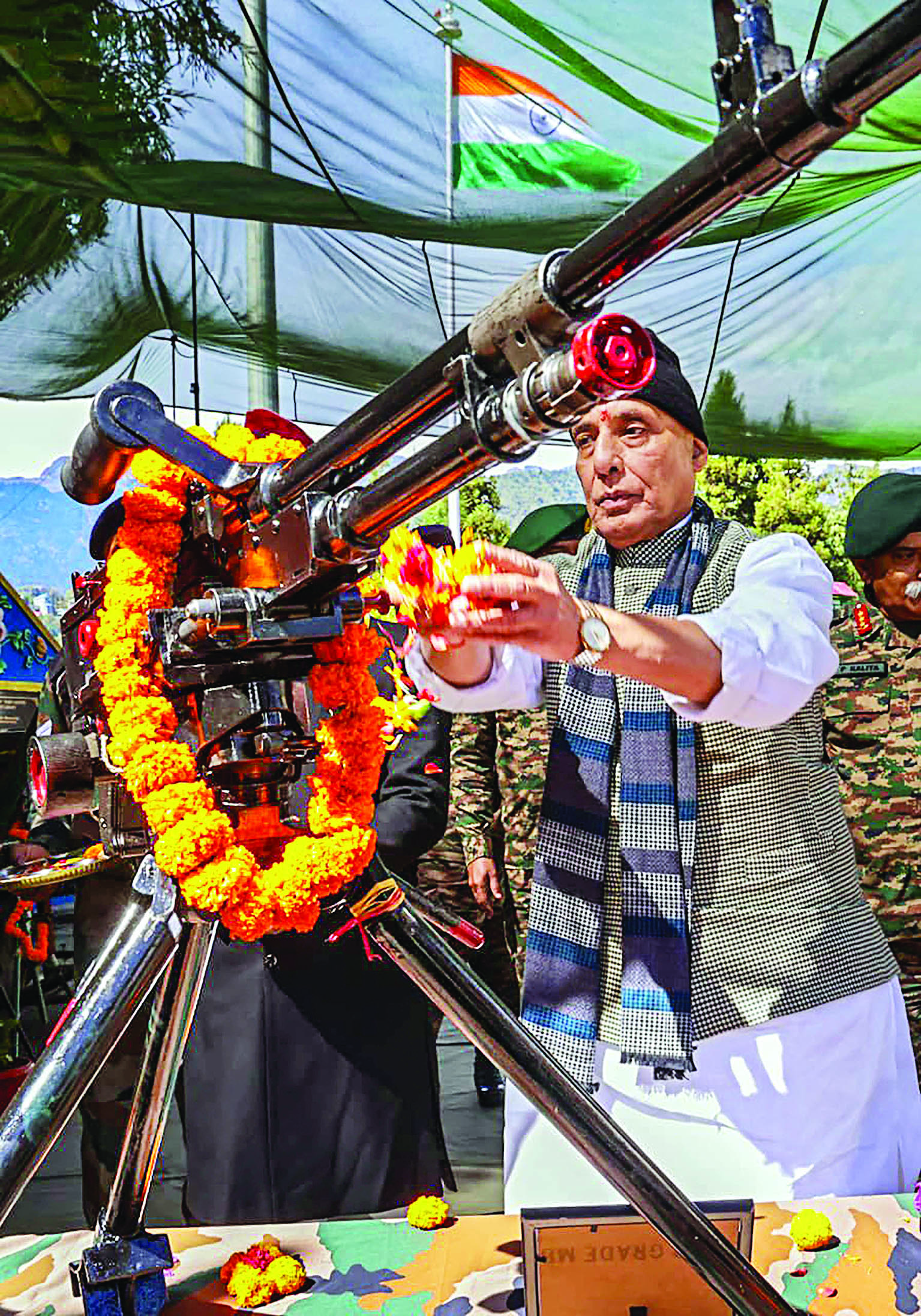 Rajnath Singh hails troops for guarding frontier with unwavering commitment