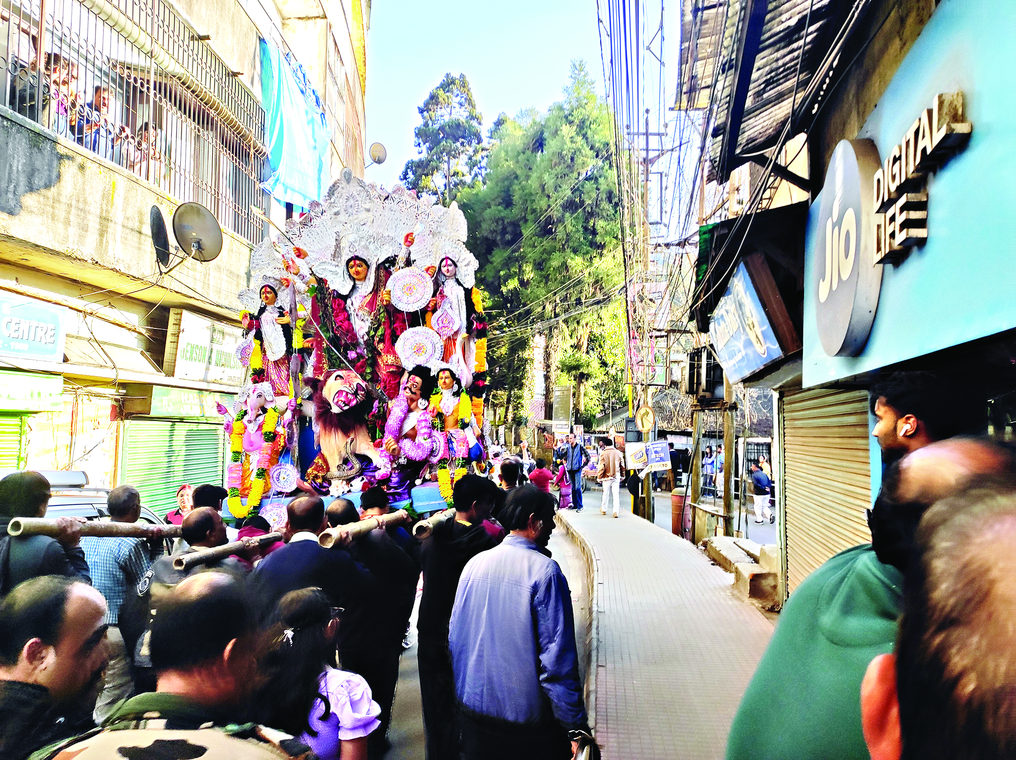 Immersion of 109-year-old Darjeeling Puja also steeped in tradition Immersion of 109-year-old Darjeeling Puja also steeped in tradition