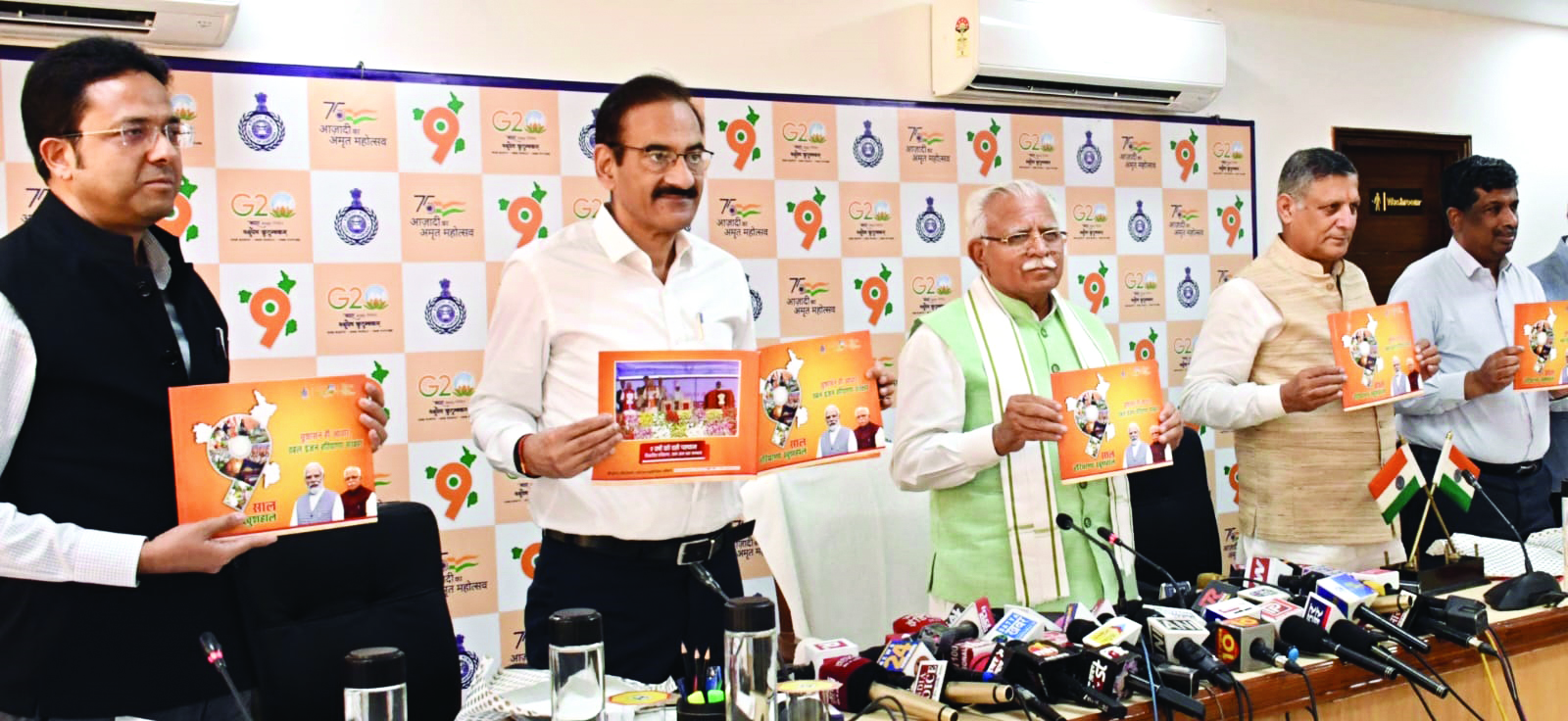 Nine years of BJP govt: Khattar makes several announcements, hike in honorariums for mayors