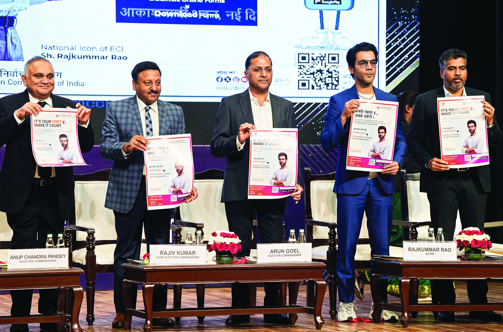 EC appoints ‘Newton’ actor Rajkummar Rao as National Icon EC appoints ‘Newton’ actor Rajkummar Rao as National Icon