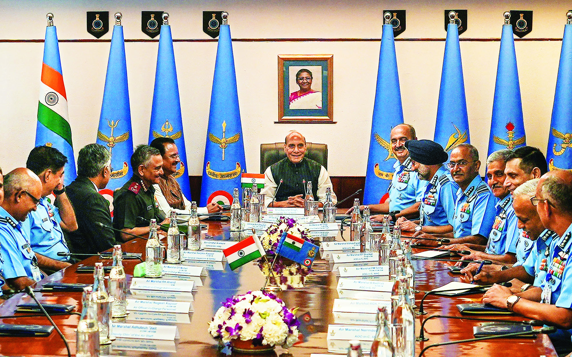 Focus on strengthening India’s air defence systems: Rajnath to IAF Focus on strengthening India’s air defence systems: Rajnath to IAF