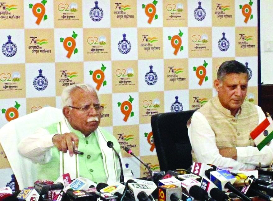 Haryana CM launches Pran Vayu Devta pension scheme Haryana CM launches Pran Vayu Devta pension scheme