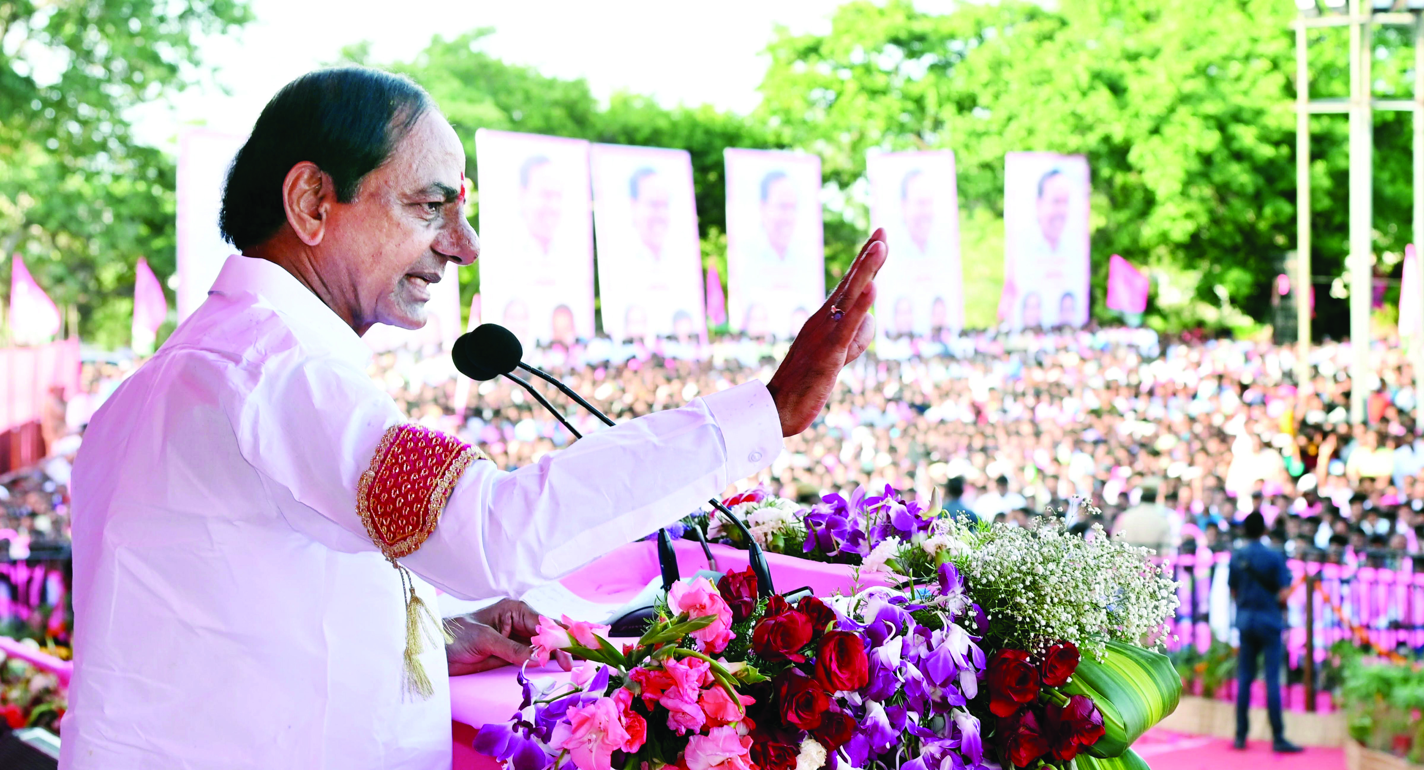 Telangana polls: Only BRS can protect state like the armour of Karna, says CM KCR at election rally
