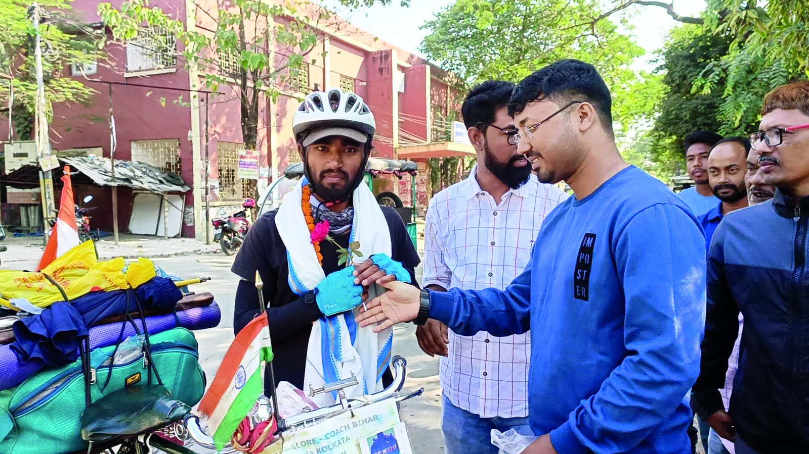 Man goes on cycle journey to spread message of health Man goes on cycle journey to spread message of health