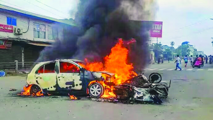 After mob attack on Manipur Rifles, situation under control in Imphal