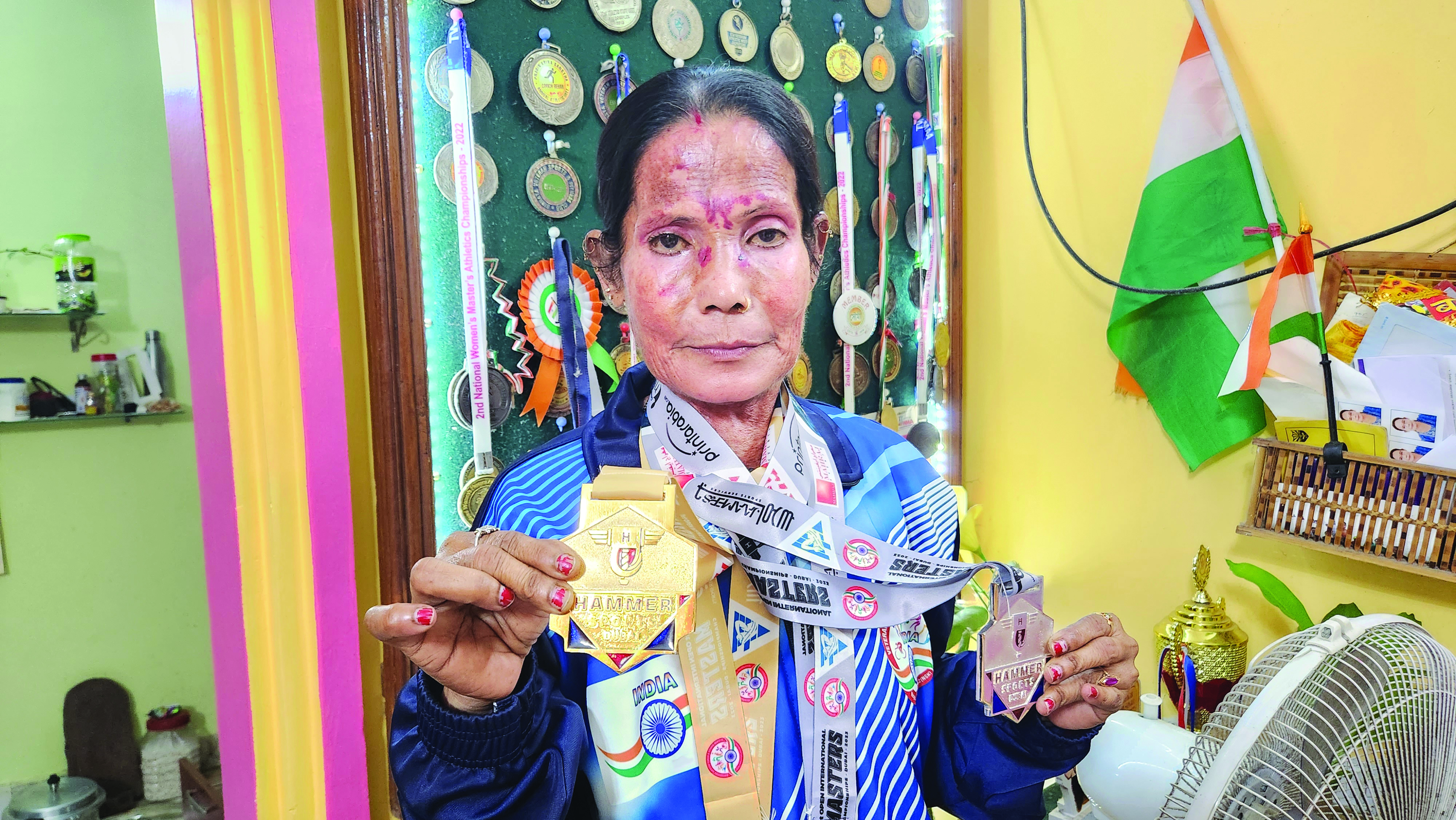 59-yr-old bags 4 medals in Open Int’l Masters Athletics Championship