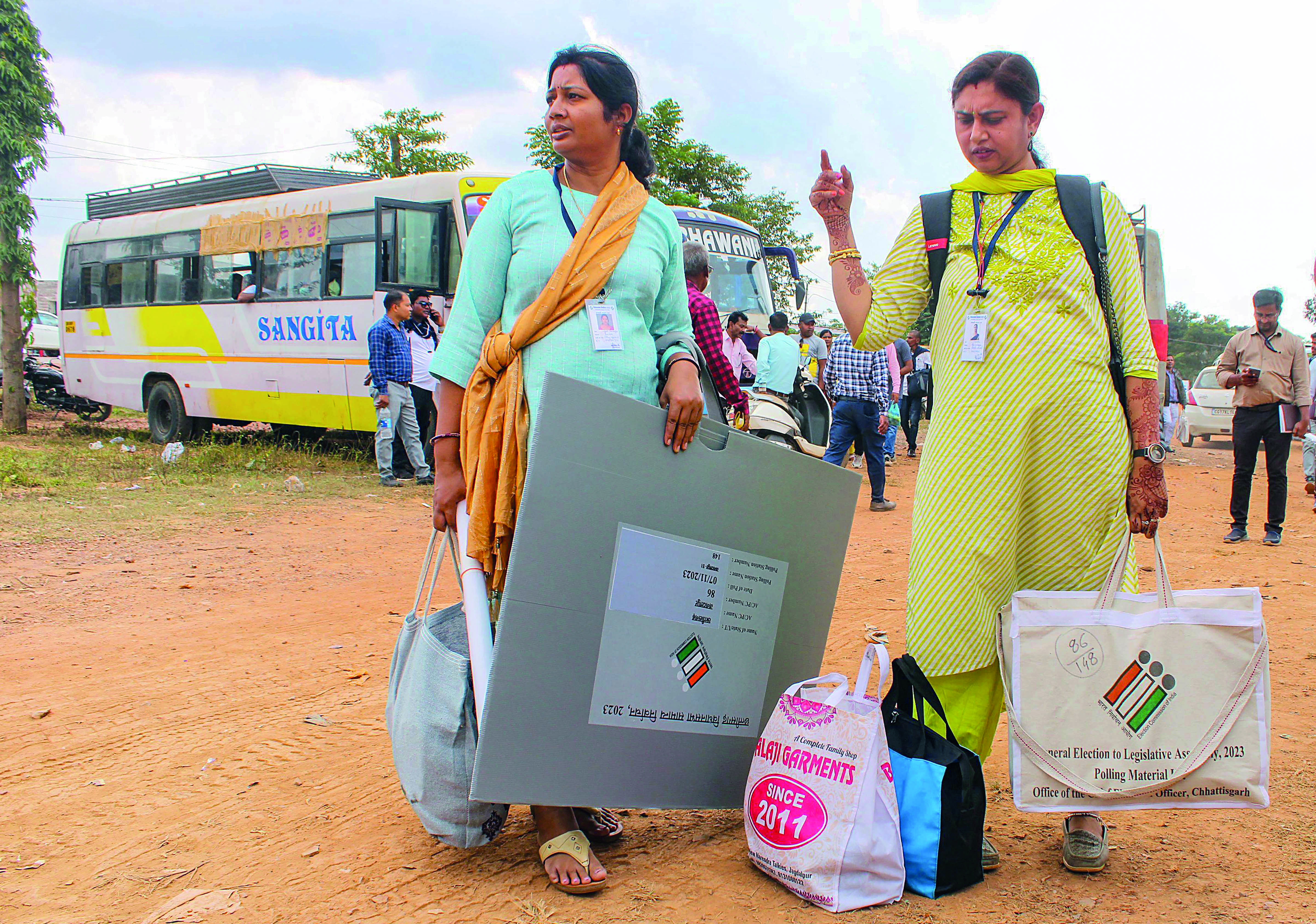 Voters in Chh’garh, Mizoram to decide fate of candidates today amid tight security