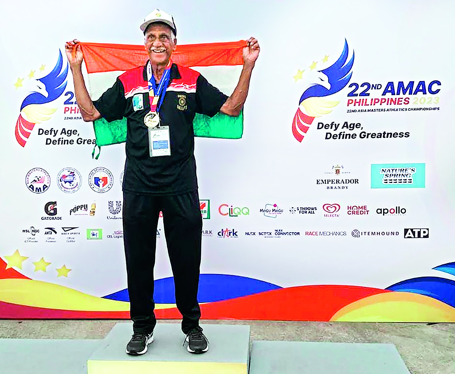 86-YO K Subramaniam bags 4 gold at Asian Masters Athletics 86-YO K Subramaniam bags 4 gold at Asian Masters Athletics