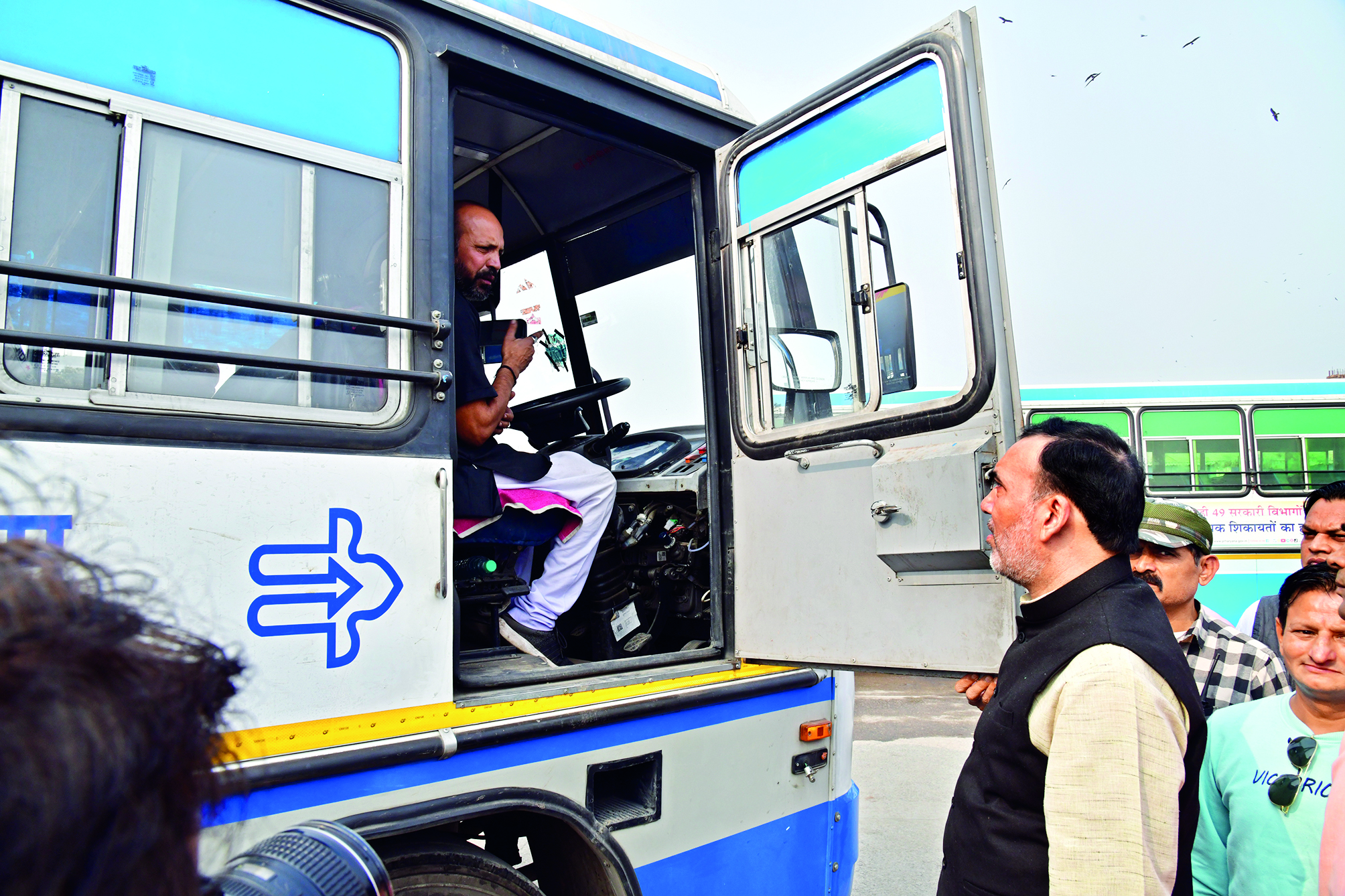 Rai conducts surprise inspection of Sarai Kale Khan bus depot Rai conducts surprise inspection of Sarai Kale Khan bus depot