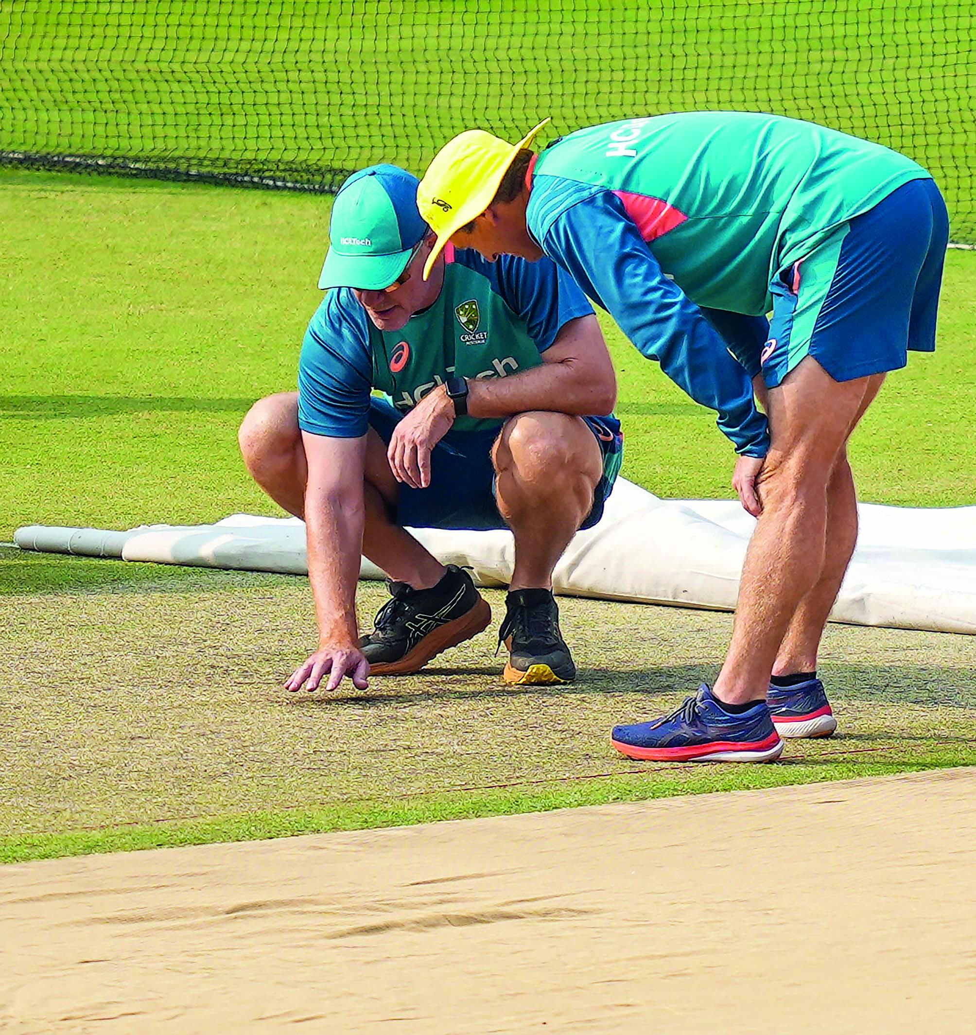Aussies appear jittery over pitch behaviour as Cummins clicks photos of match strip