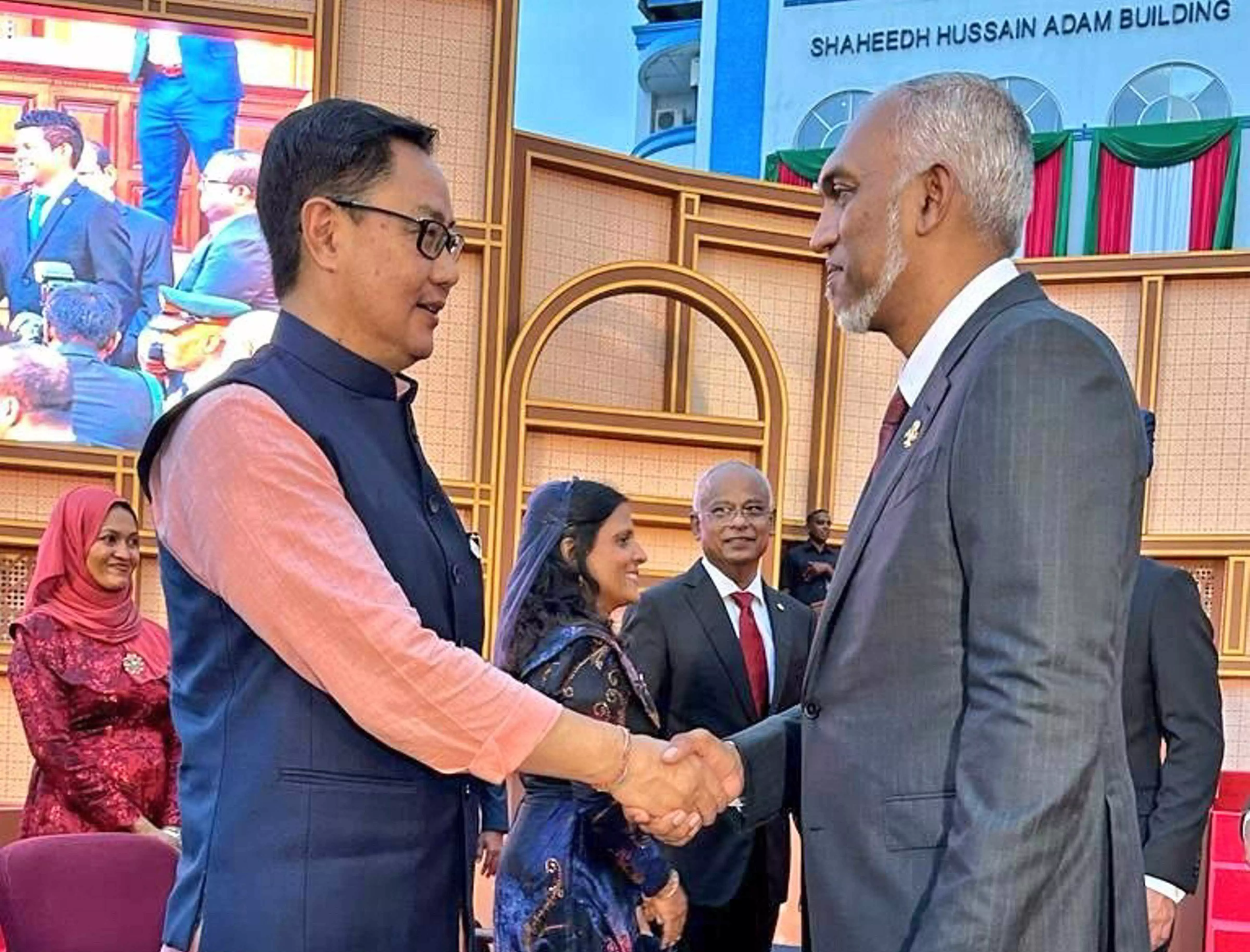 Rijiju meets Maldives new President Muizzu; reiterates Indias commitment to further bolster bilateral ties